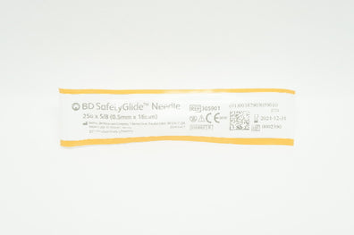 BD 305901 SafetyGlide Ndle. 25G x 5/8inch